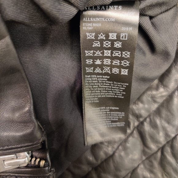 AllSaints Leather Jacket - Picture 10 of 10